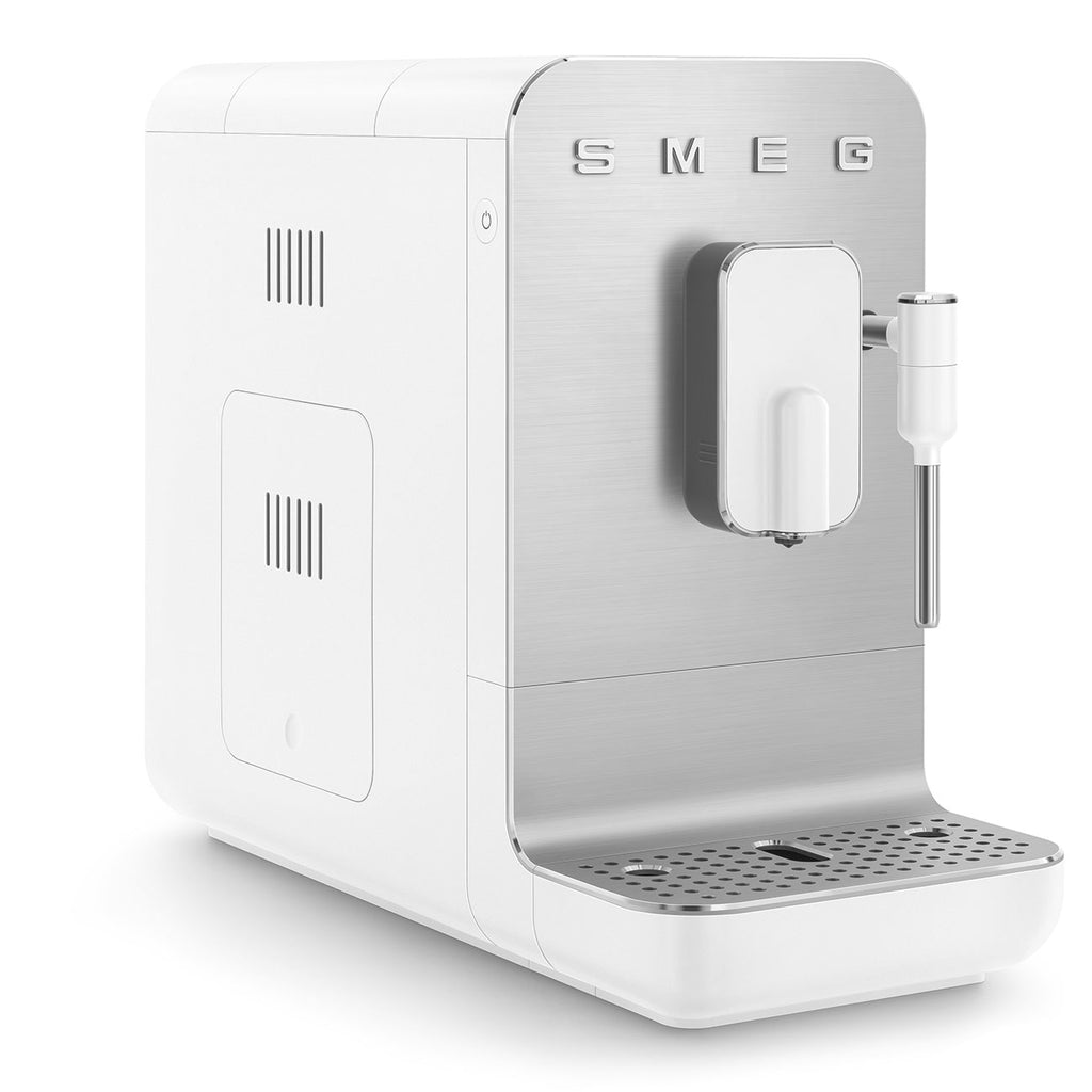 BCC12WHMEU Automatic Coffee Machine with Built-in Grinder & Steam Wand (White)