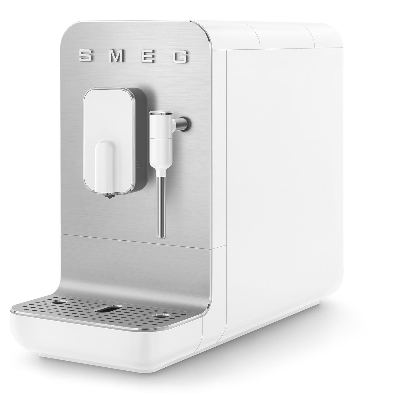 BCC12WHMEU Automatic Coffee Machine with Built-in Grinder & Steam Wand (White)
