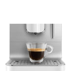 BCC12WHMEU Automatic Coffee Machine with Built-in Grinder & Steam Wand (White)
