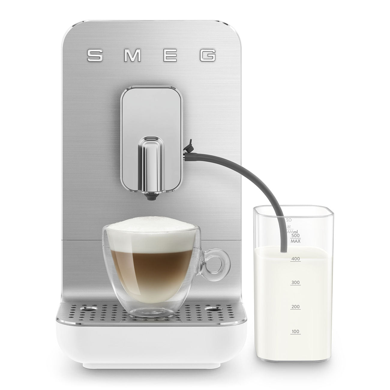 BCC13WHMEU Automatic Coffee Machine with Built-in Grinder & Milk System (White)