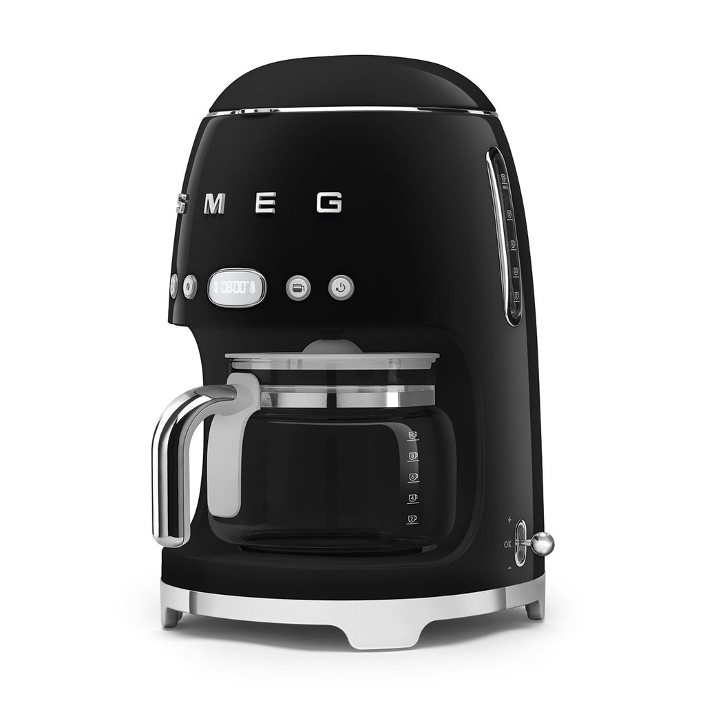 DCF02BLEU Drip Coffee Machine (Black 50's Style Aesthetic)