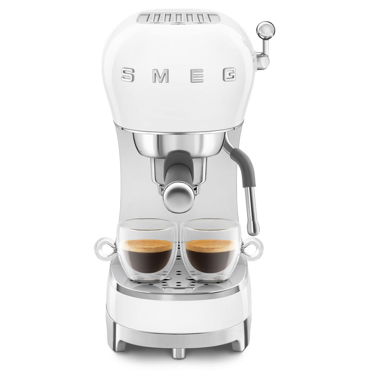 ECF02WHEU Espresso Coffee Machine With Steam Wand (White)