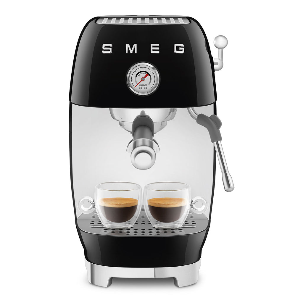 ECF03BLEU Espresso Cold Brew Coffee Machine with Steam Wand (Black)