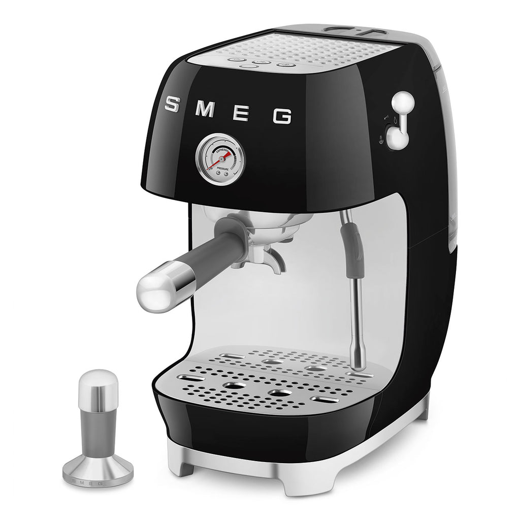 ECF03BLEU Espresso Cold Brew Coffee Machine with Steam Wand (Black)