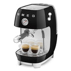 ECF03BLEU Espresso Cold Brew Coffee Machine with Steam Wand (Black)