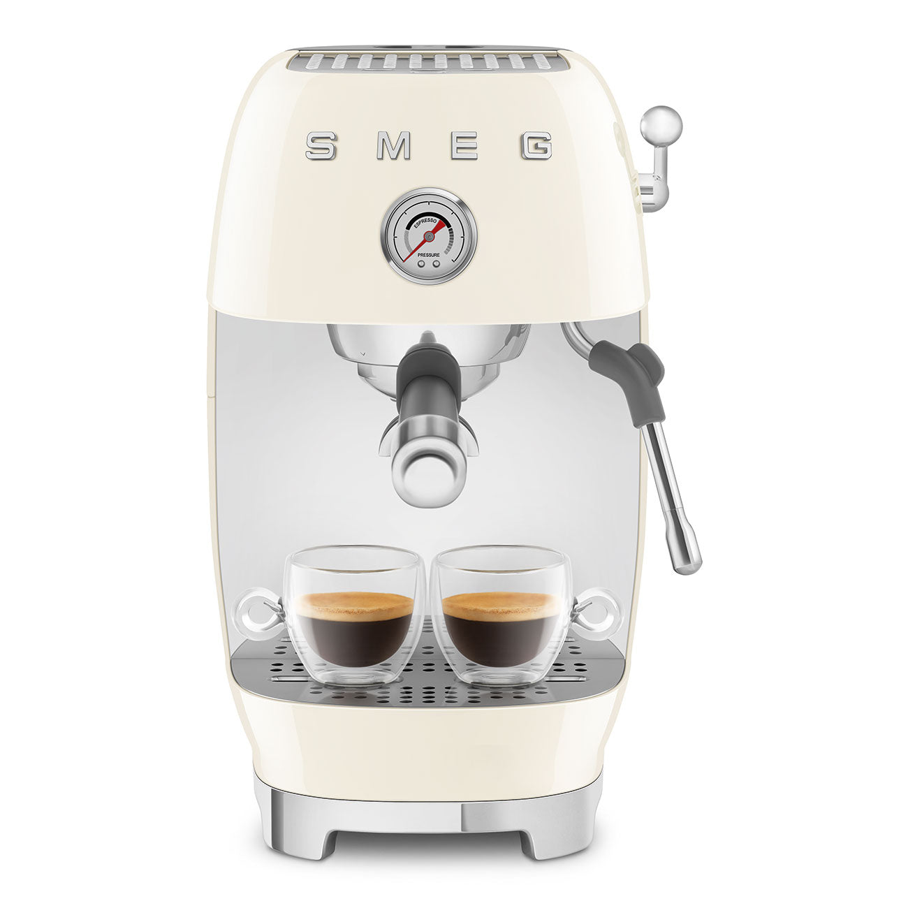 ECF03CREU Espresso Cold Brew Coffee Machine with Steam Wand (Cream)