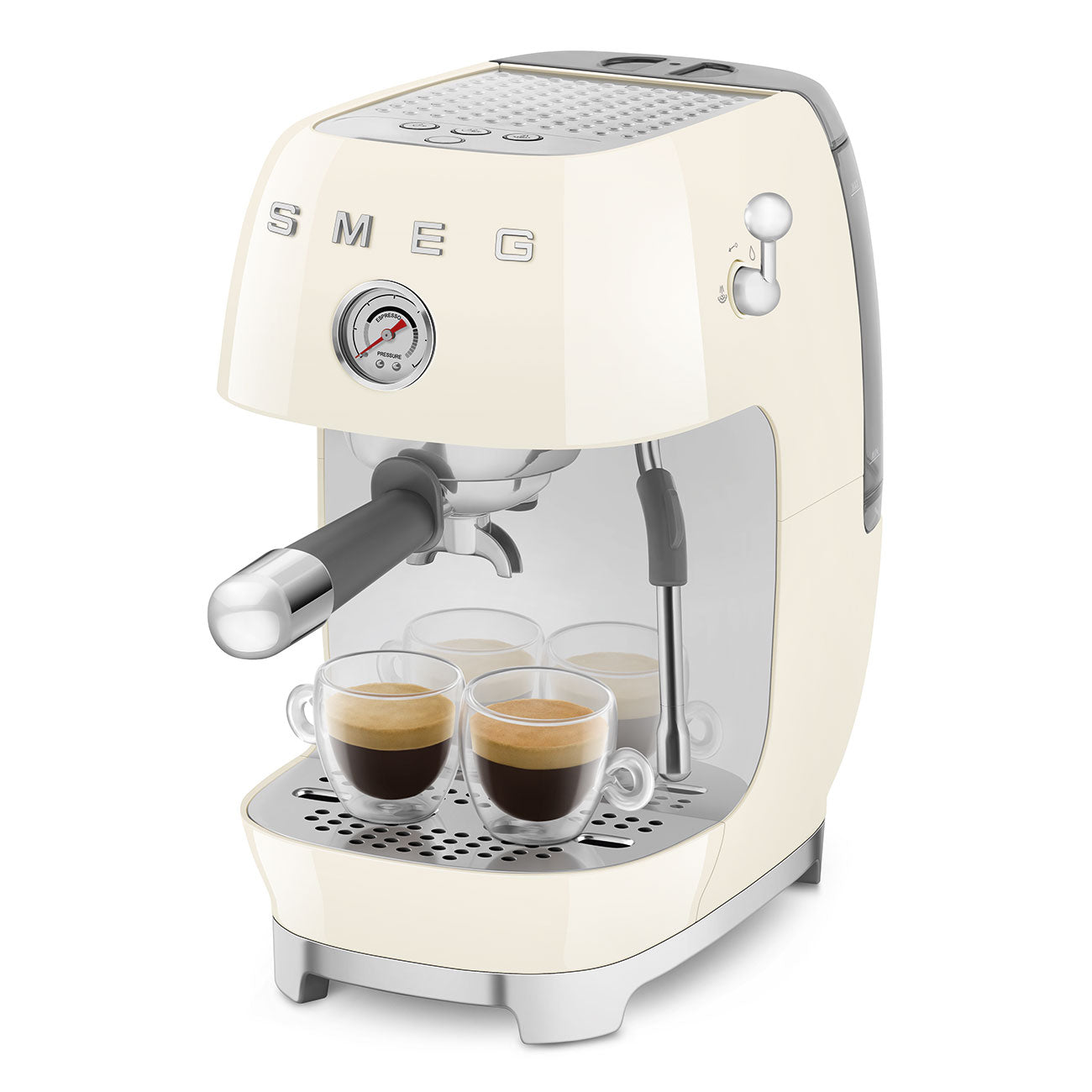 ECF03CREU Espresso Cold Brew Coffee Machine with Steam Wand (Cream)