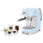 ECF03PBEU Espresso Cold Brew Coffee Machine with Steam Wand (Pastel Blue)
