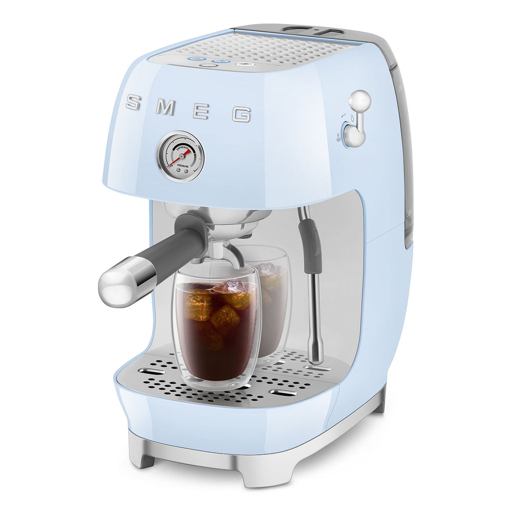 ECF03PBEU Espresso Cold Brew Coffee Machine with Steam Wand (Pastel Blue)