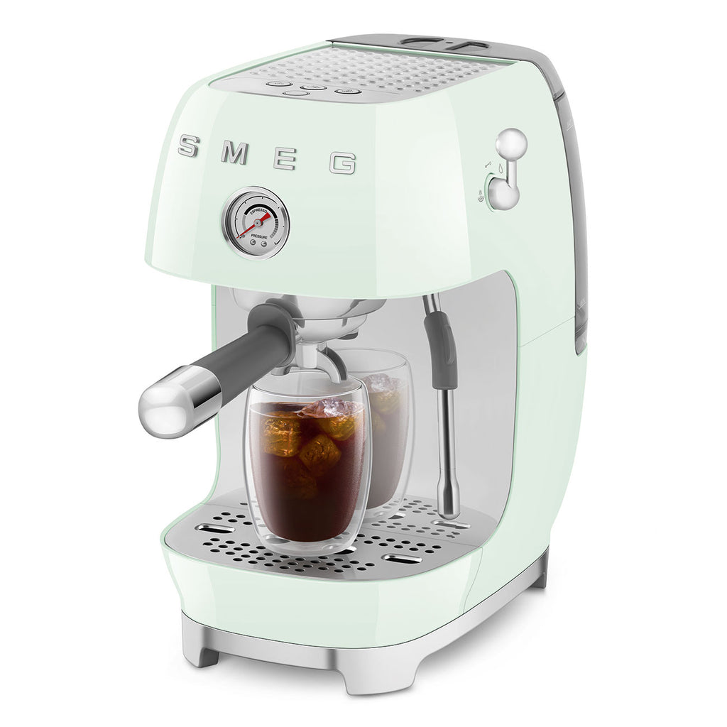 ECF03PGEU Espresso Cold Brew Coffee Machine with Steam Wand (Pastel Green)