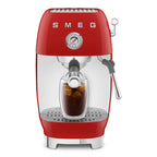 ECF03RDEU Espresso Cold Brew Coffee Machine with Steam Wand (Red)