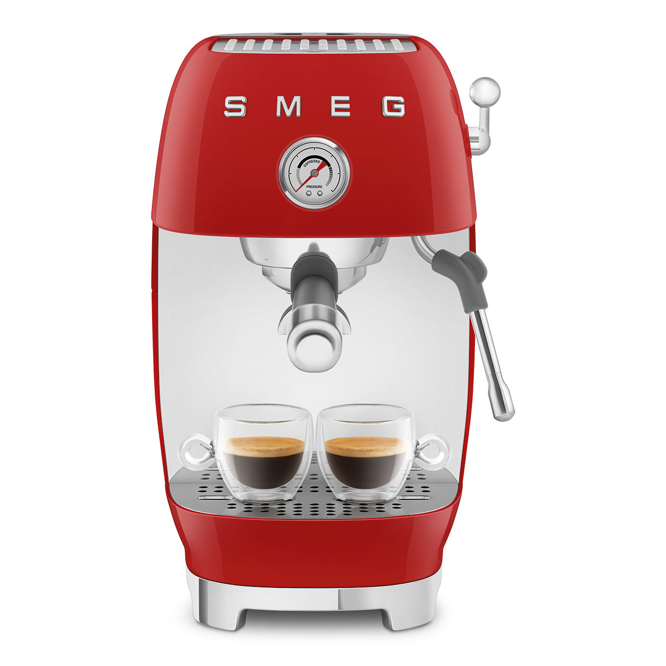 ECF03RDEU Espresso Cold Brew Coffee Machine with Steam Wand (Red)