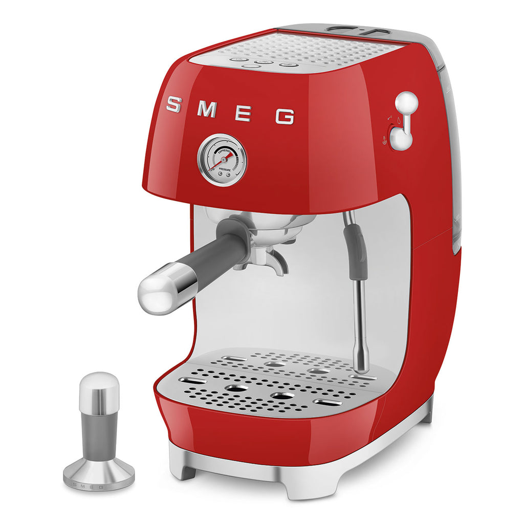 ECF03RDEU Espresso Cold Brew Coffee Machine with Steam Wand (Red)