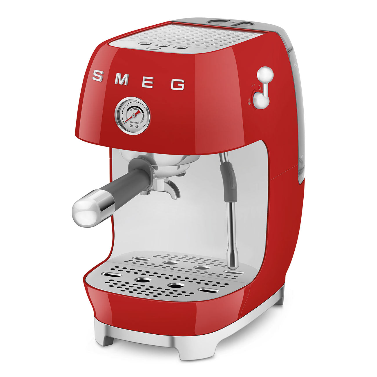 ECF03RDEU Espresso Cold Brew Coffee Machine with Steam Wand (Red)