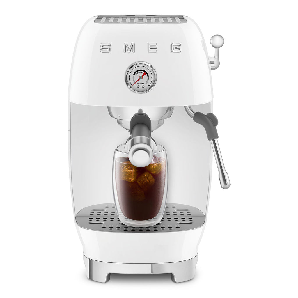 ECF03WHEU Espresso Cold Brew Coffee Machine with Steam Wand (White)