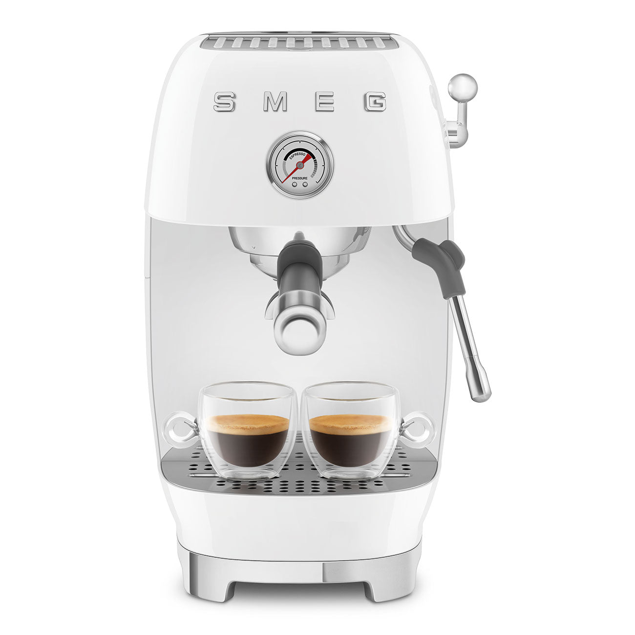 ECF03WHEU Espresso Cold Brew Coffee Machine with Steam Wand (White)