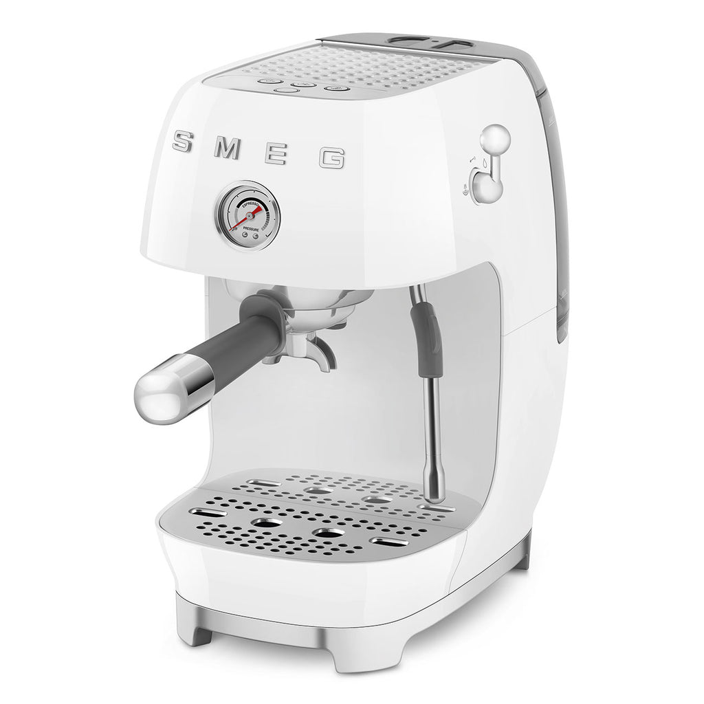 ECF03WHEU Espresso Cold Brew Coffee Machine with Steam Wand (White)