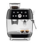 EGF03BLEU Professional Coffee Machine with Built-In Grinder & Steam Wand (Black)
