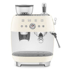 EGF03CREU Professional Coffee Machine with Built-In Grinder & Steam Wand (Cream)