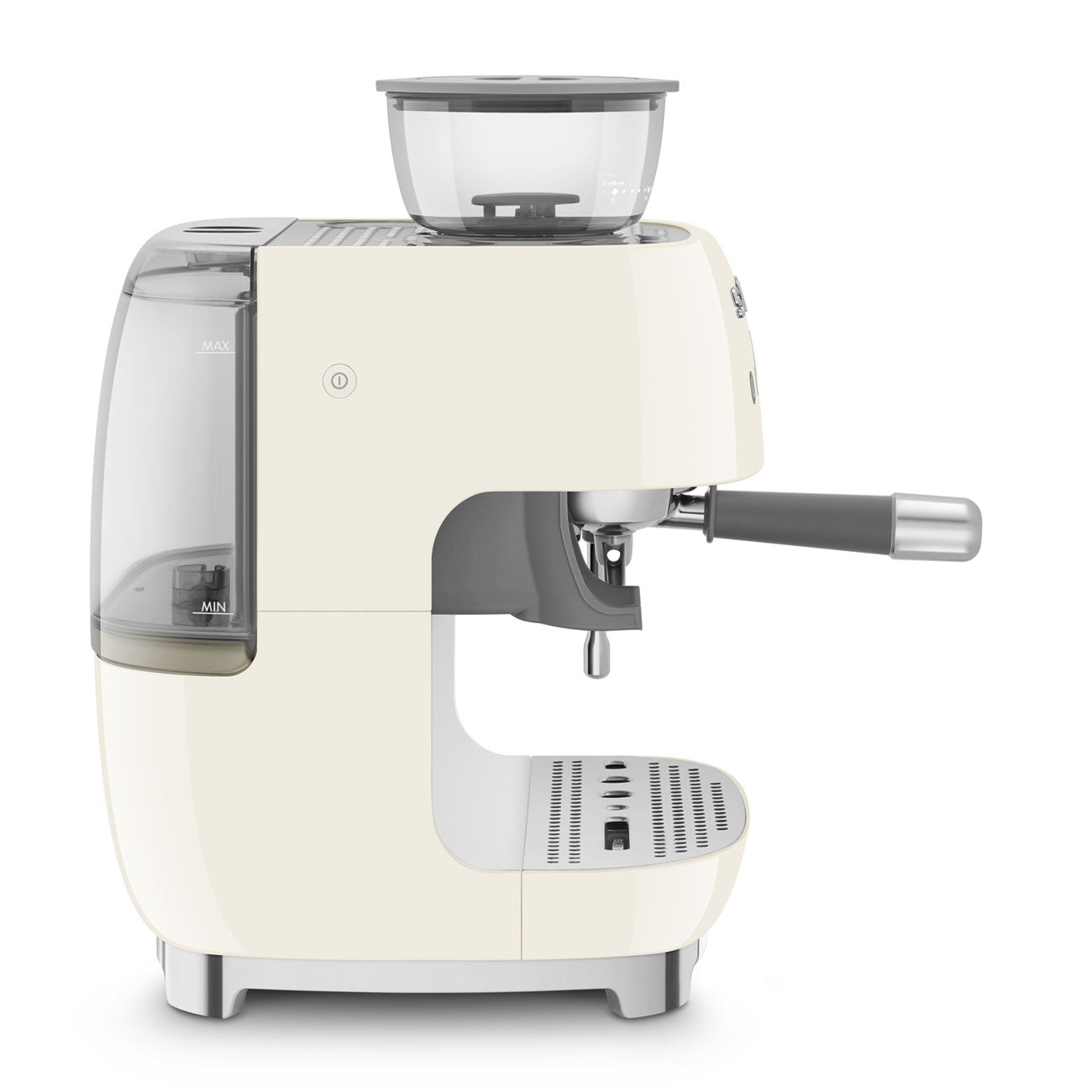 EGF03CREU Professional Coffee Machine with Built-In Grinder & Steam Wand (Cream)