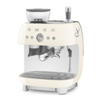 EGF03CREU Professional Coffee Machine with Built-In Grinder & Steam Wand (Cream)