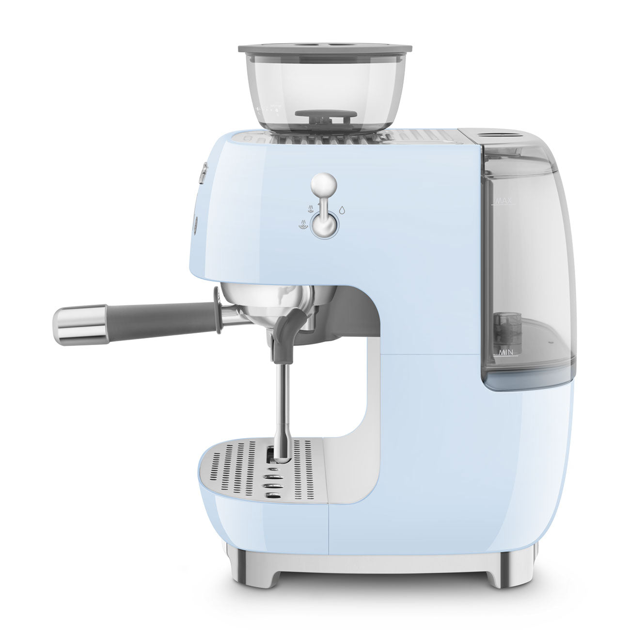 EGF03PBEU Professional Coffee Machine with Built-In Grinder & Steam Wand (Pastel Blue)