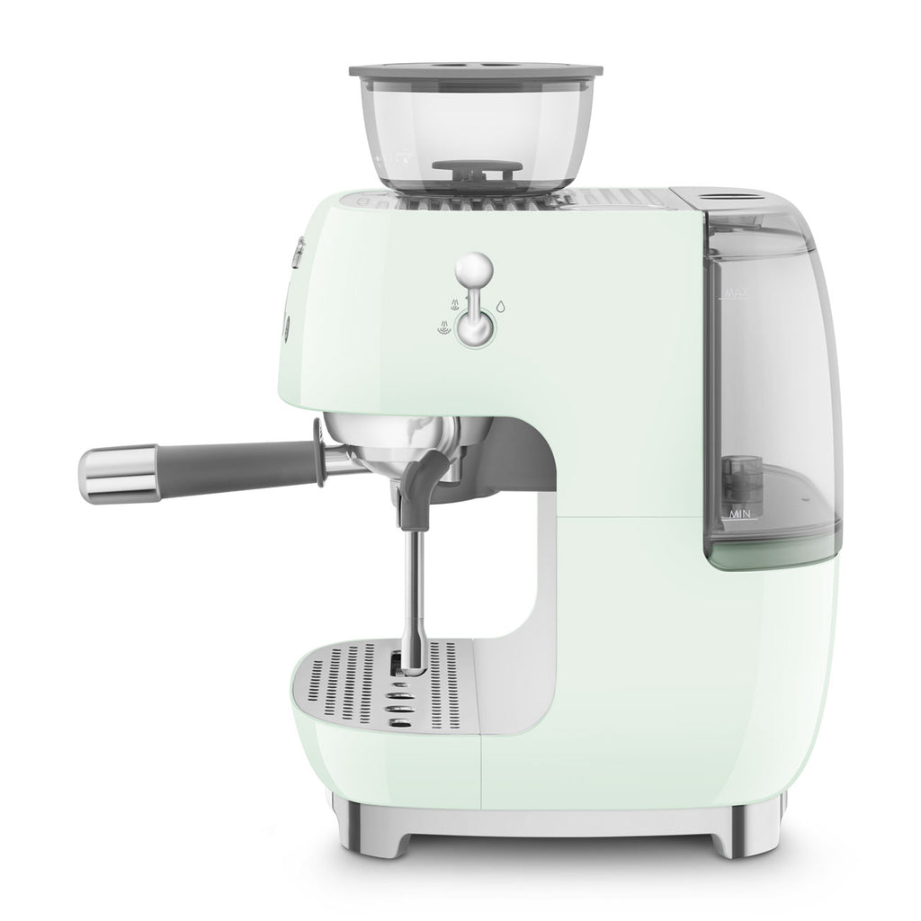 EGF03PGEU Professional Coffee Machine with Built-In Grinder & Steam Wand (Pastel Green)