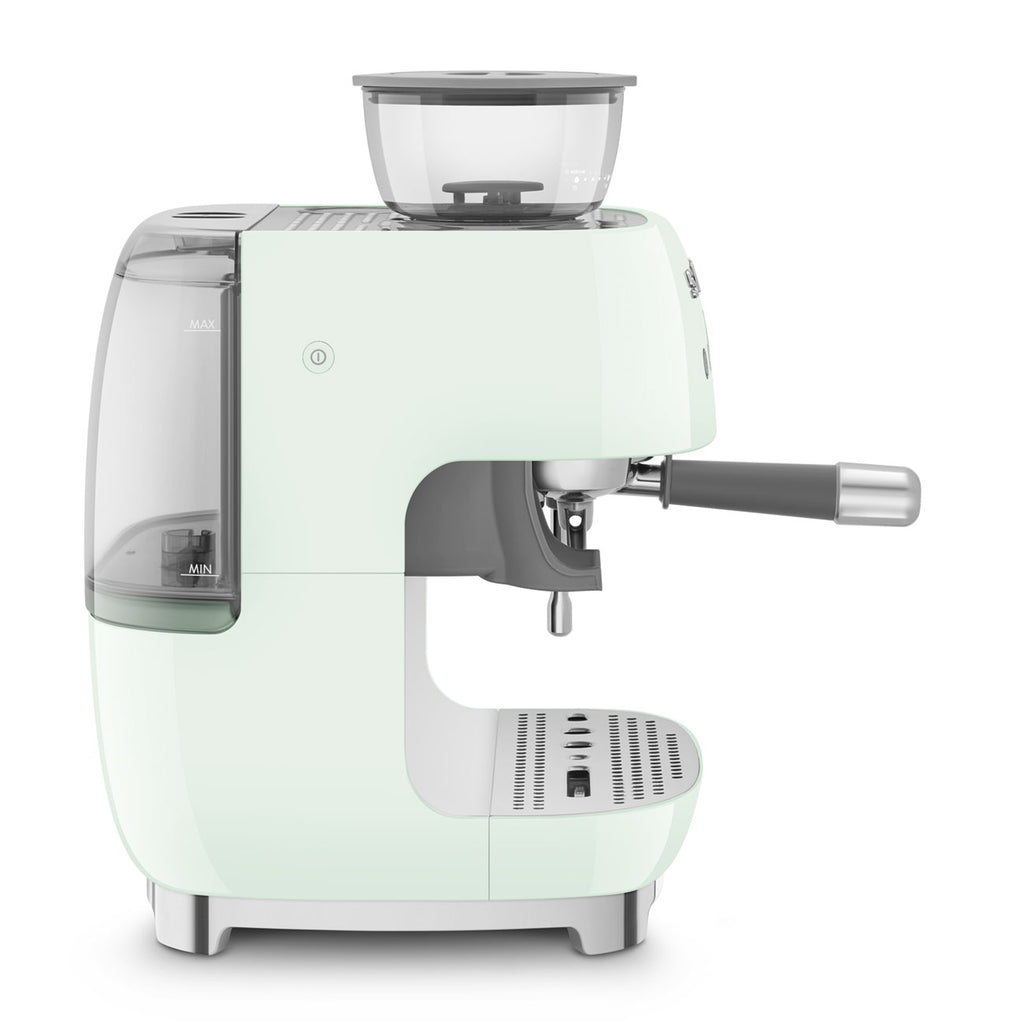 EGF03PGEU Professional Coffee Machine with Built-In Grinder & Steam Wand (Pastel Green)