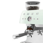 EGF03PGEU Professional Coffee Machine with Built-In Grinder & Steam Wand (Pastel Green)