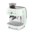 EGF03PGEU Professional Coffee Machine with Built-In Grinder & Steam Wand (Pastel Green)