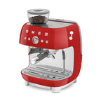 EGF03RDEU Professional Coffee Machine with Built-In Grinder & Steam Wand (Red)