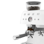 EGF03WHEU Professional Coffee Machine with Built-In Grinder & Steam Wand (White)