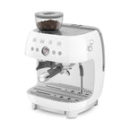 EGF03WHEU Professional Coffee Machine with Built-In Grinder & Steam Wand (White)