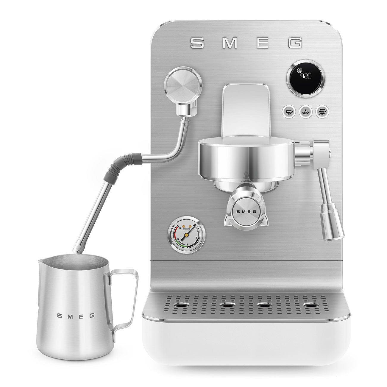 EMC02WHMEU Minipro Barista Style Coffee Machine (White)