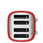 TSF03RDEU 4 Wide Slot Toaster (Red)